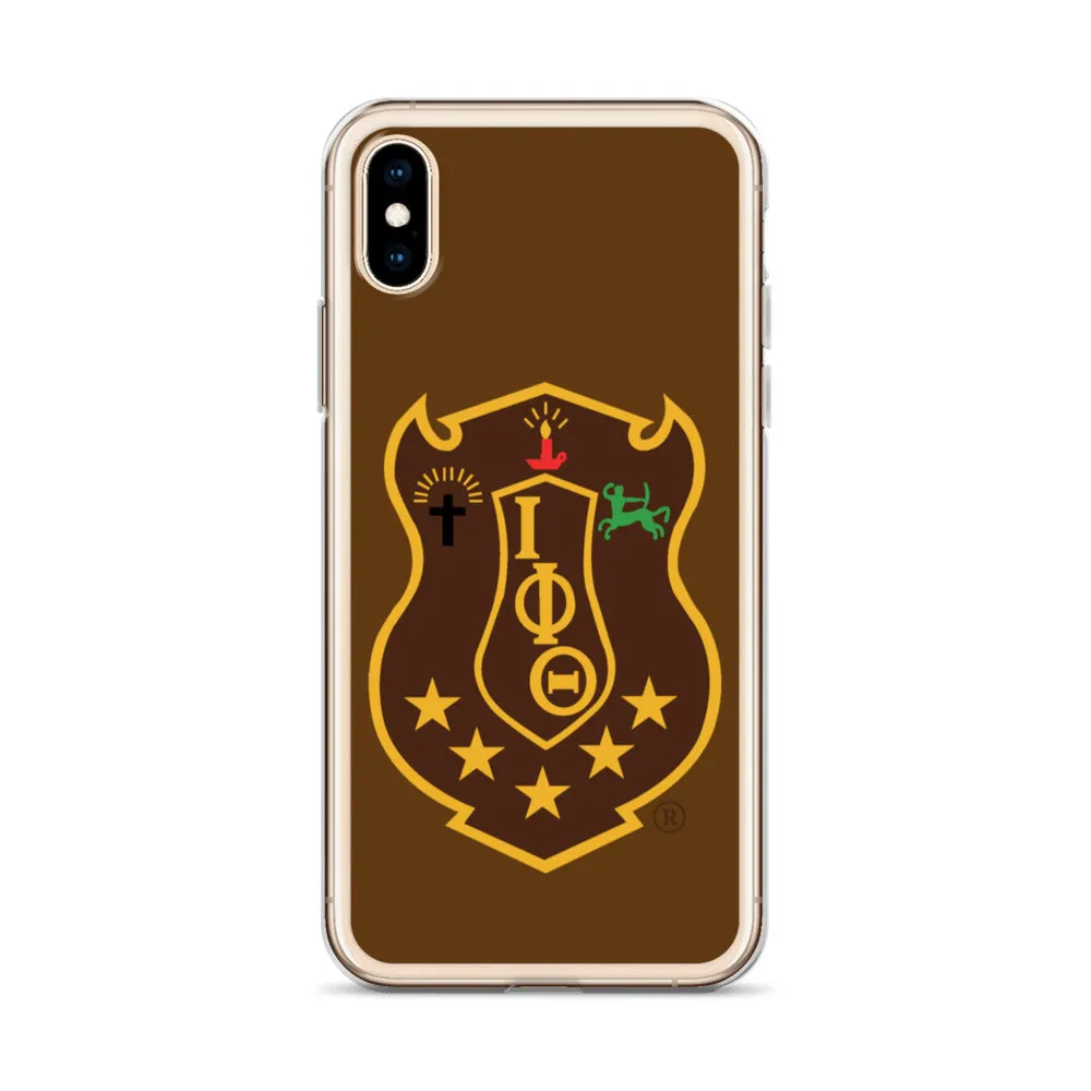 Iota Brown Shield iPhone Case