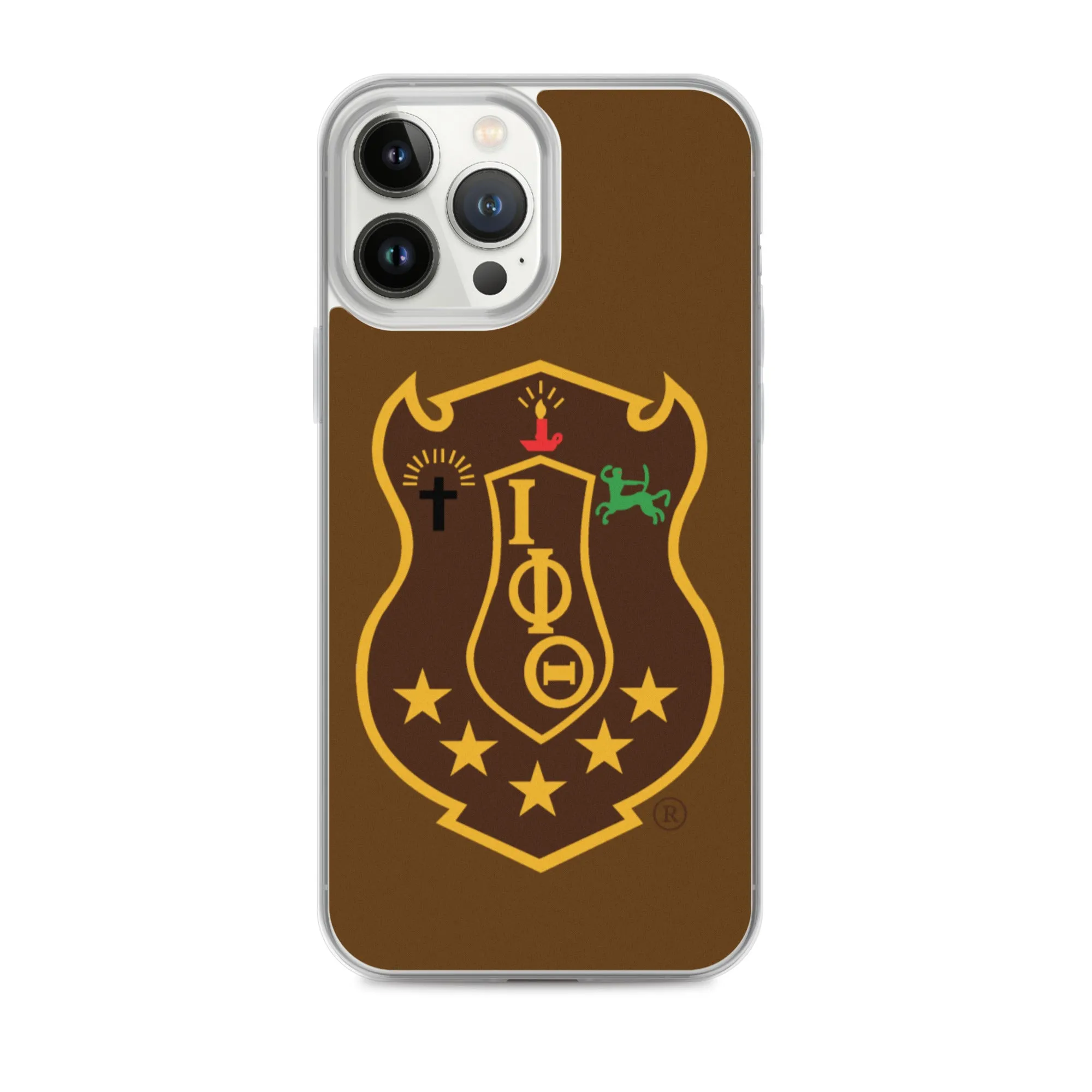 Iota Brown Shield iPhone Case