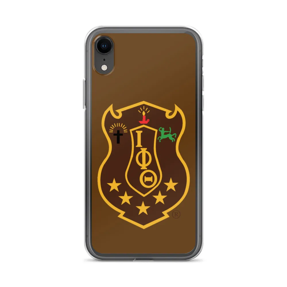 Iota Brown Shield iPhone Case