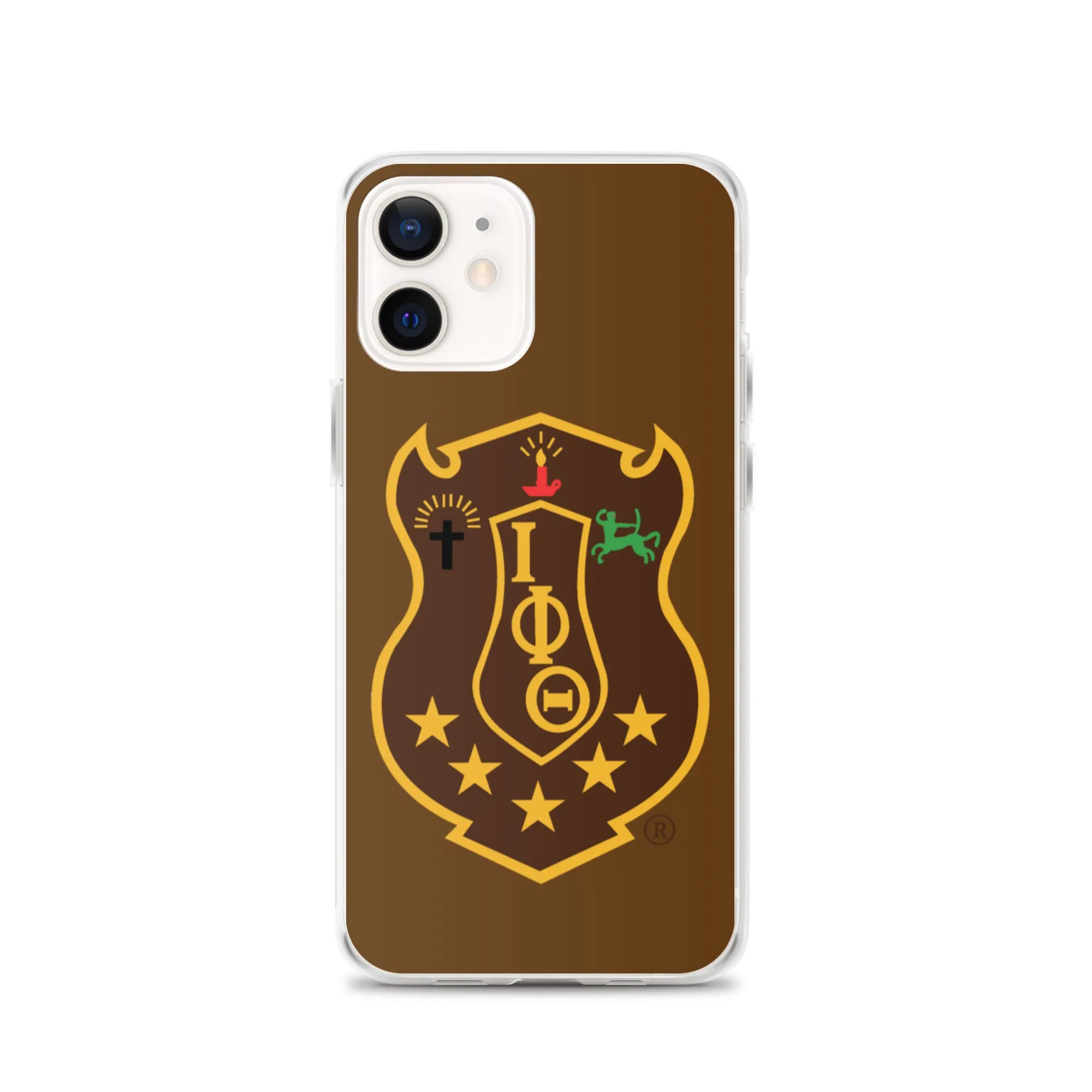 Iota Brown Shield iPhone Case