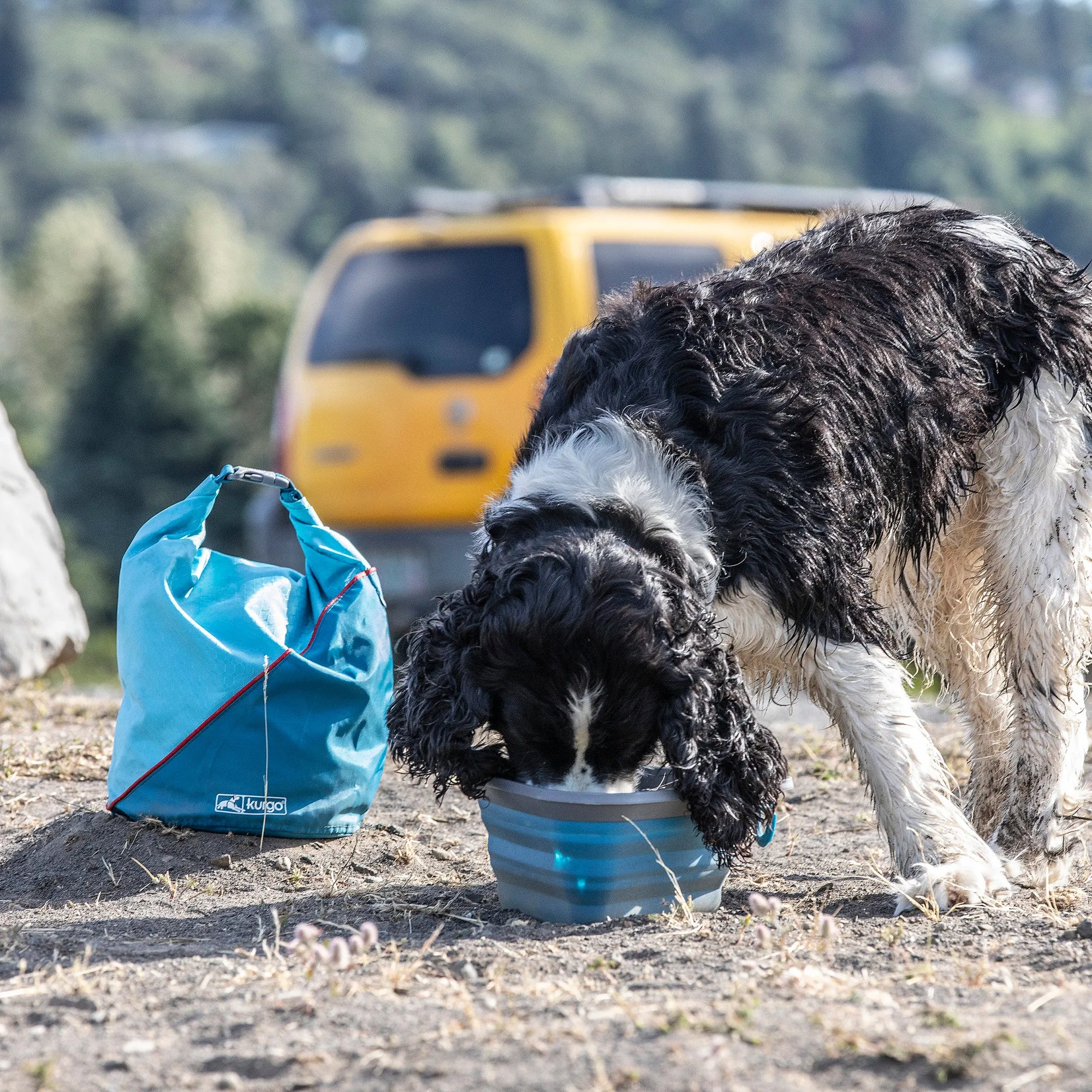 Kurgo Kibble Carrier for Dogs, Dog Food Travel Bag - Red