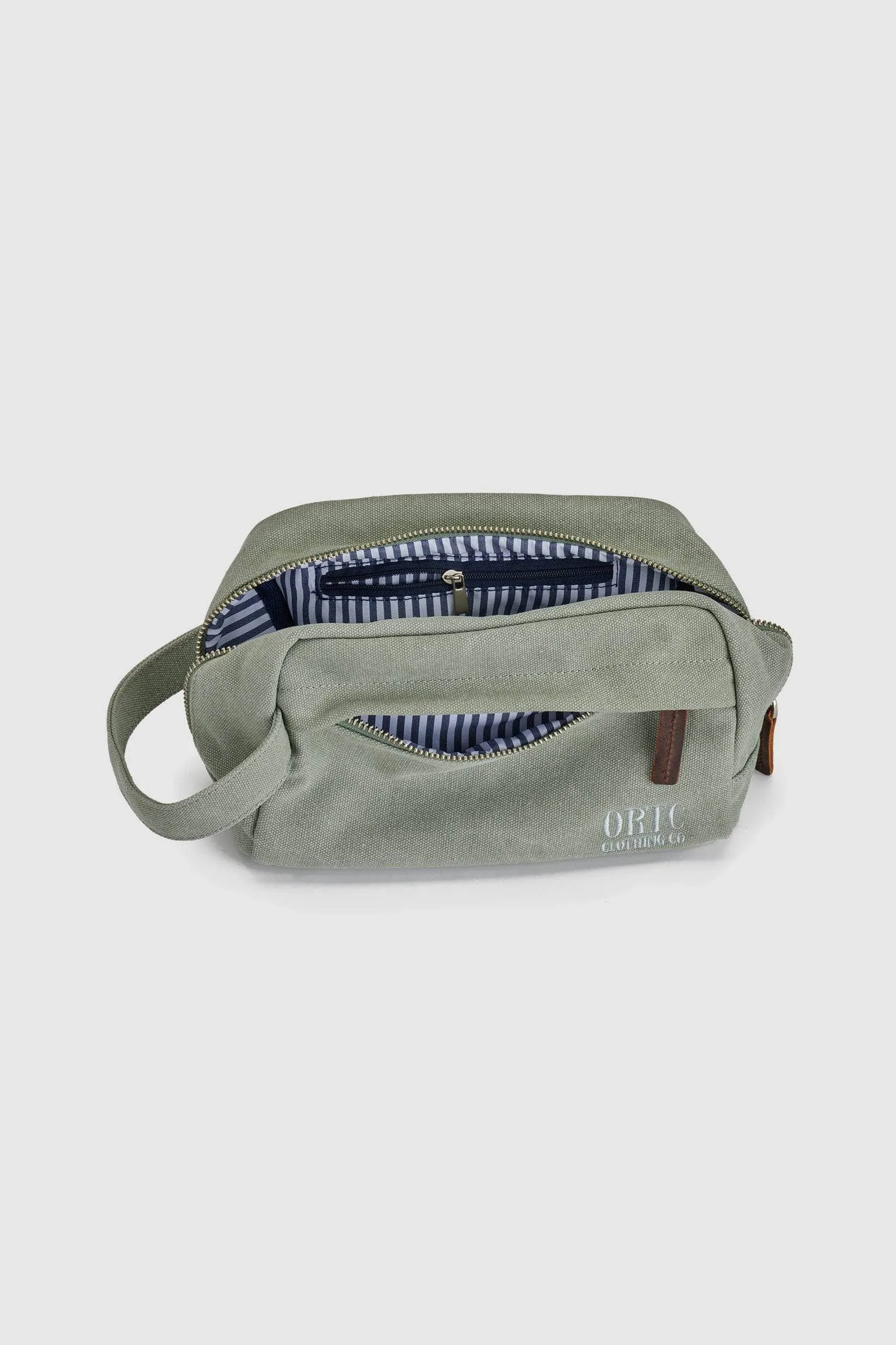 Logo Wash Bag Olive