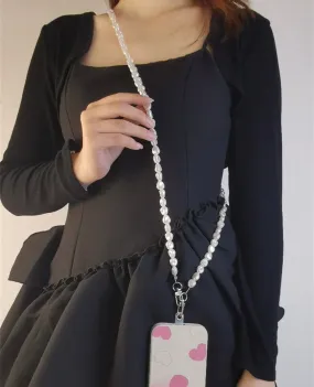 Luxury Pearl Iphone crossbody lanyard