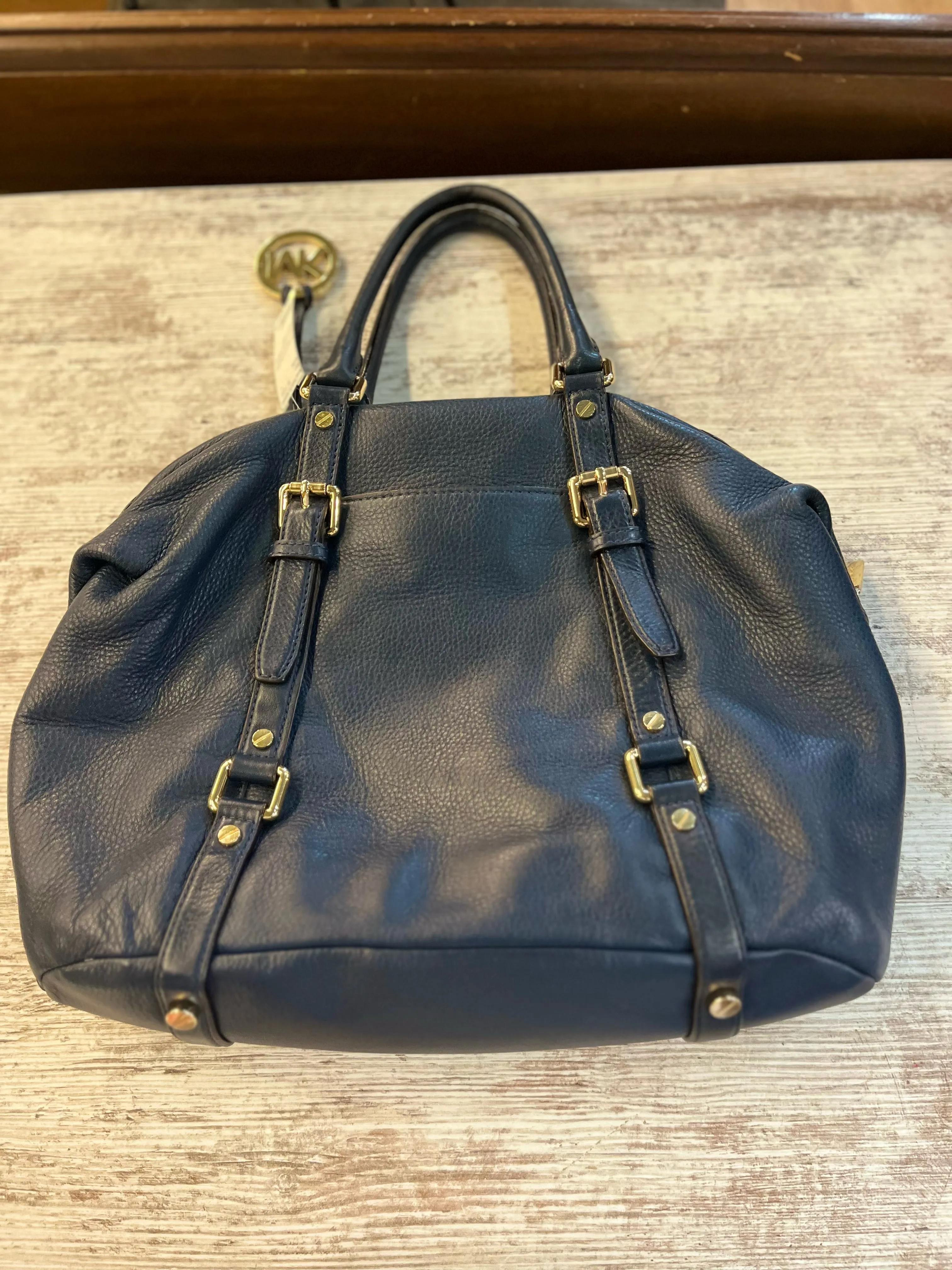 Michael Kors Navy “Bedford” Handbag