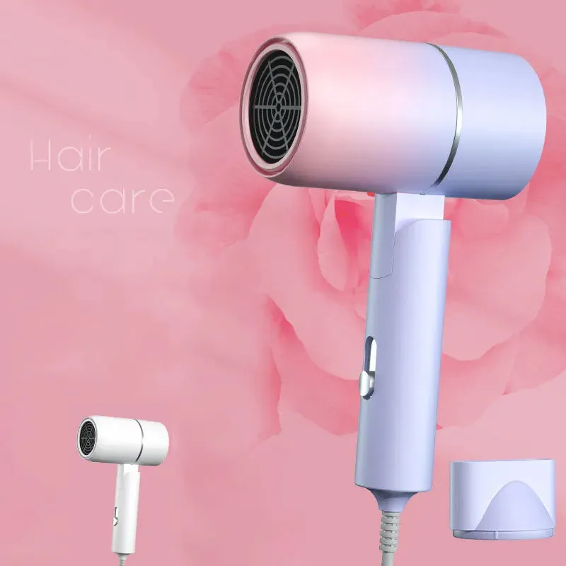 MIni  Folding Hairdryer 220V-240V 750W with Carrying Bag Hot Air Anion Hair Care for Home Travel Hair Dryer Blow Drier Portable