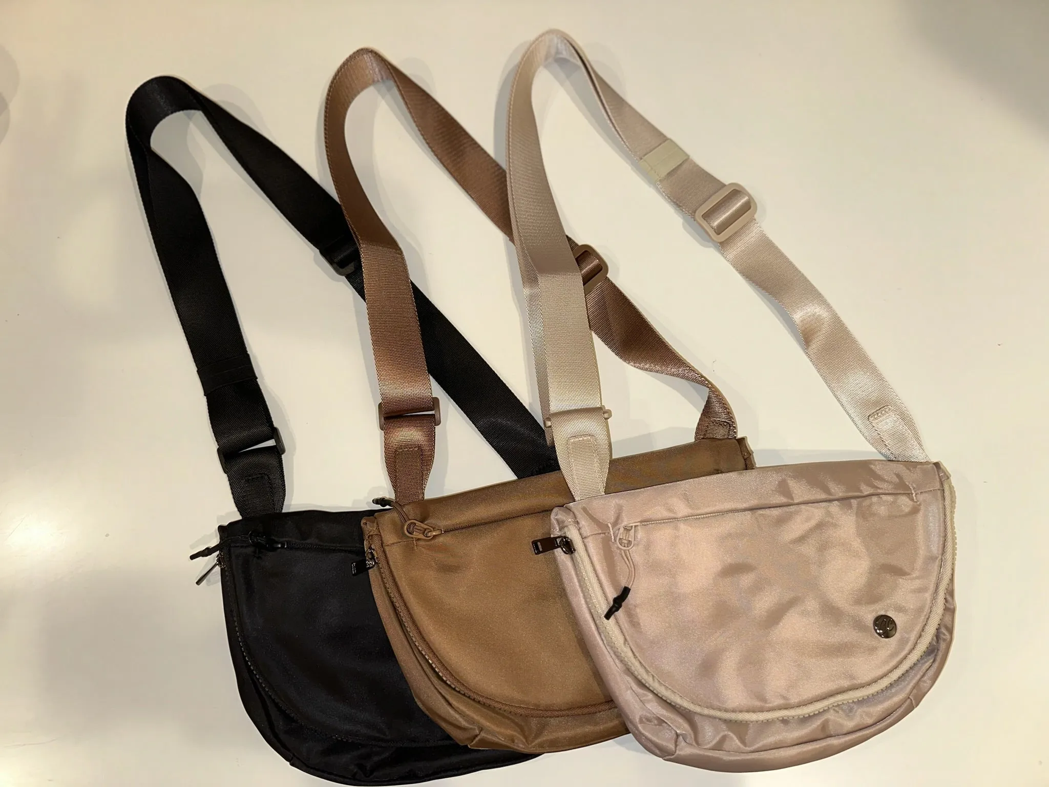 Mocha Double Moon Belt Bag