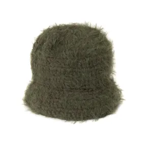 Mohair Forest Green Bucket Hat