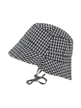 Navy Check Bucket Hat