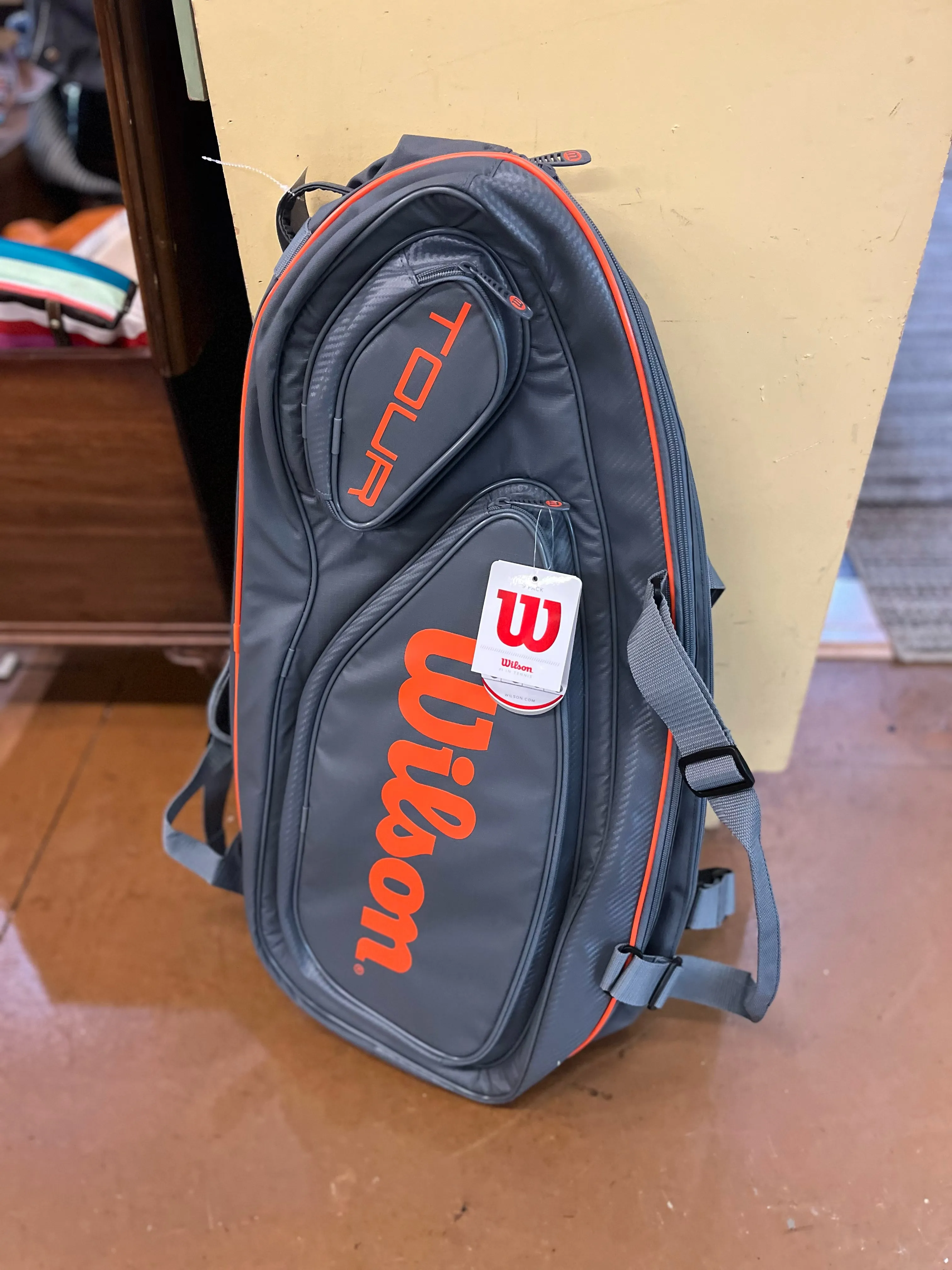 NWT Gray Wilson Tennis Bag