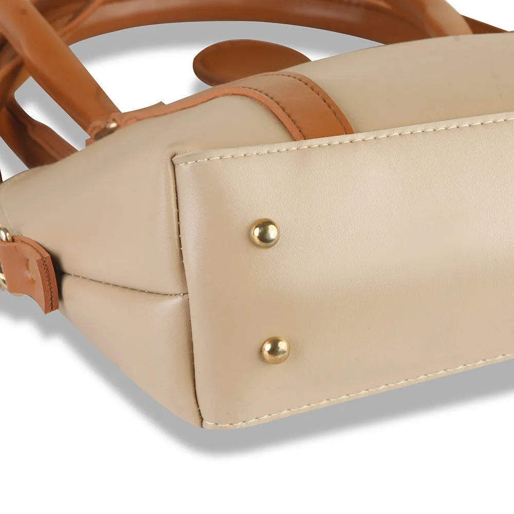 OLIVIA BEIGE HANDBAG