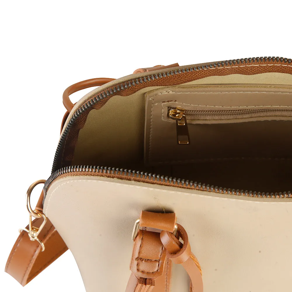 OLIVIA BEIGE HANDBAG