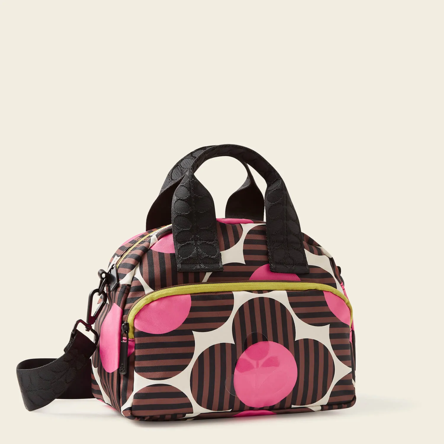 Radial Handbag - Striped Flower Azalea