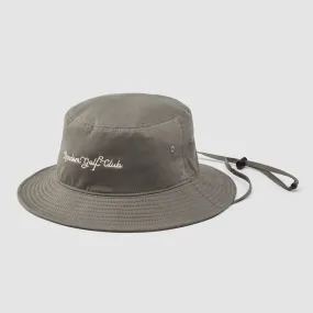 Random Golf Club Script Bucket Hat - Cement