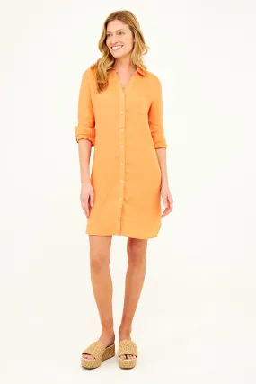 Rebecca Shirt Dress - Dominica Orange