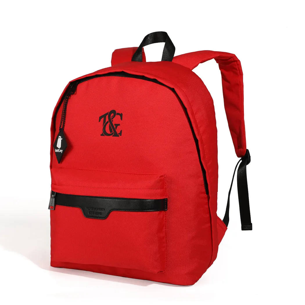 Red Nylon Backpack