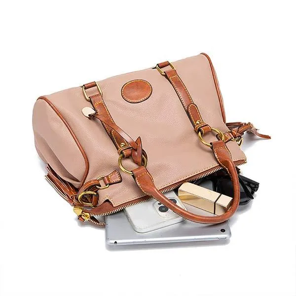 Retro Color-Block Handbag & Crossbody Bag 21114394C