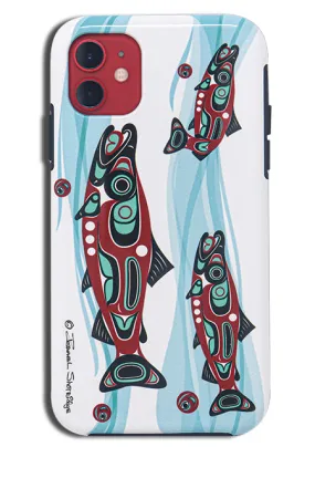 Salmon Run - Formline iPhone Case