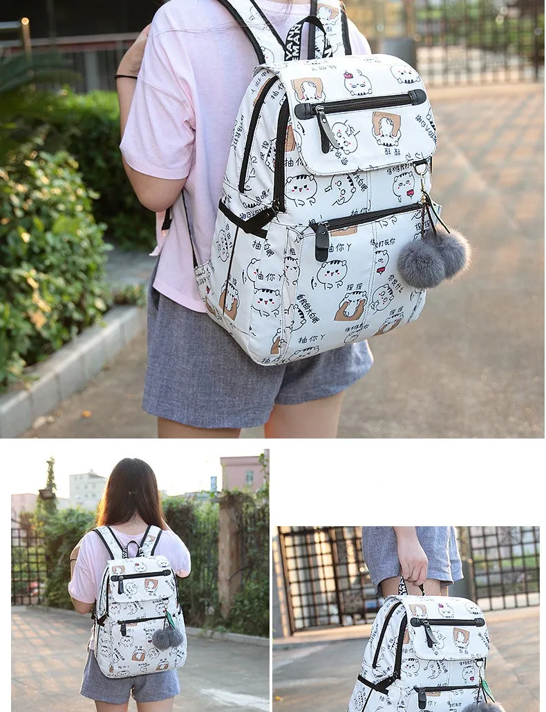 School Backpack With Keyring