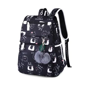 School Backpack With Keyring