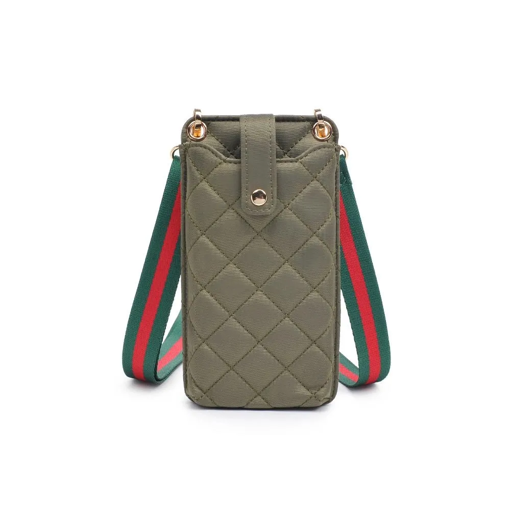 Shauna Cell Phone Crossbody-Sage