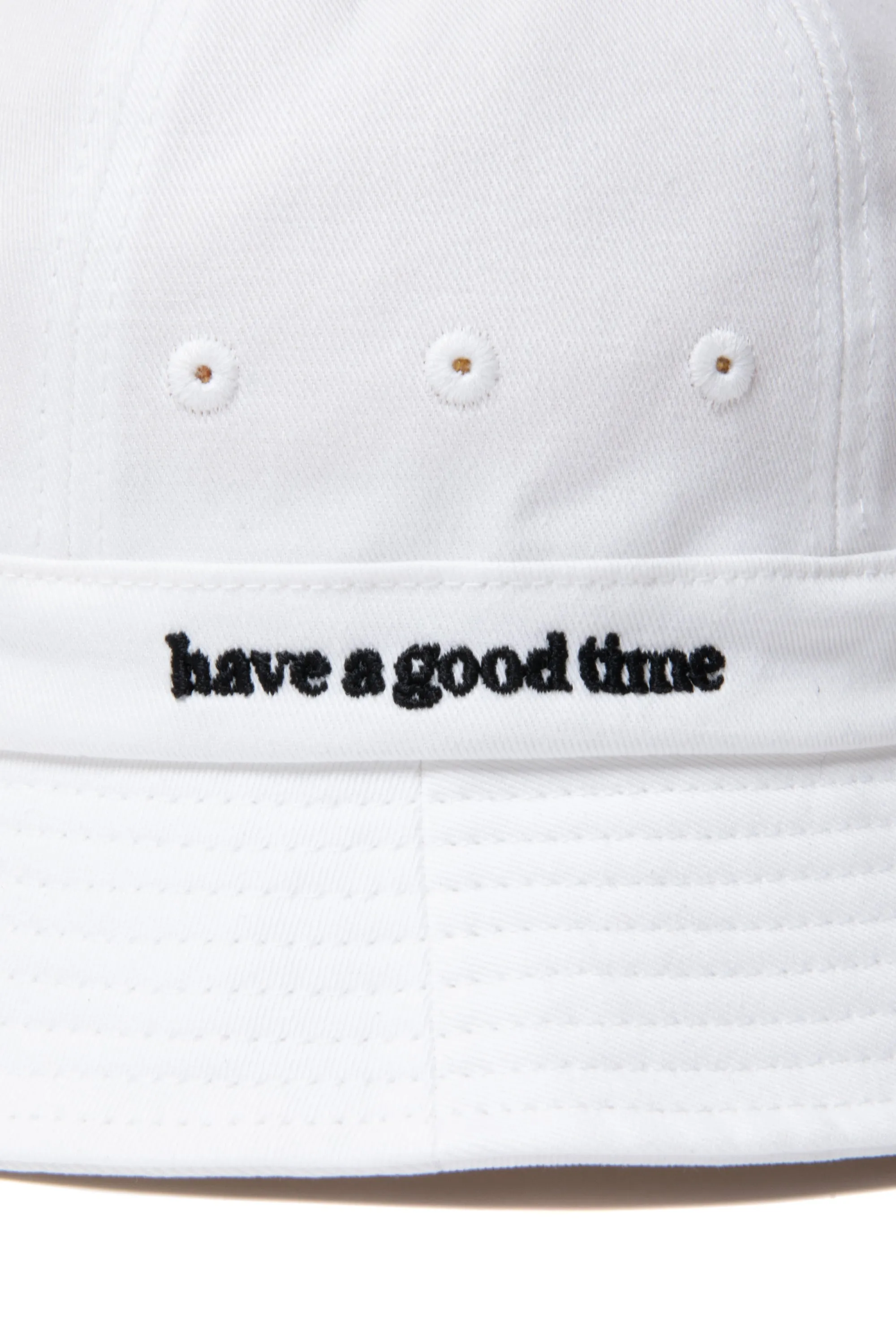 SIDE LOGO BUCKET HAT WHITE