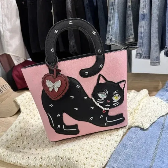 Stretching Cat Handbag