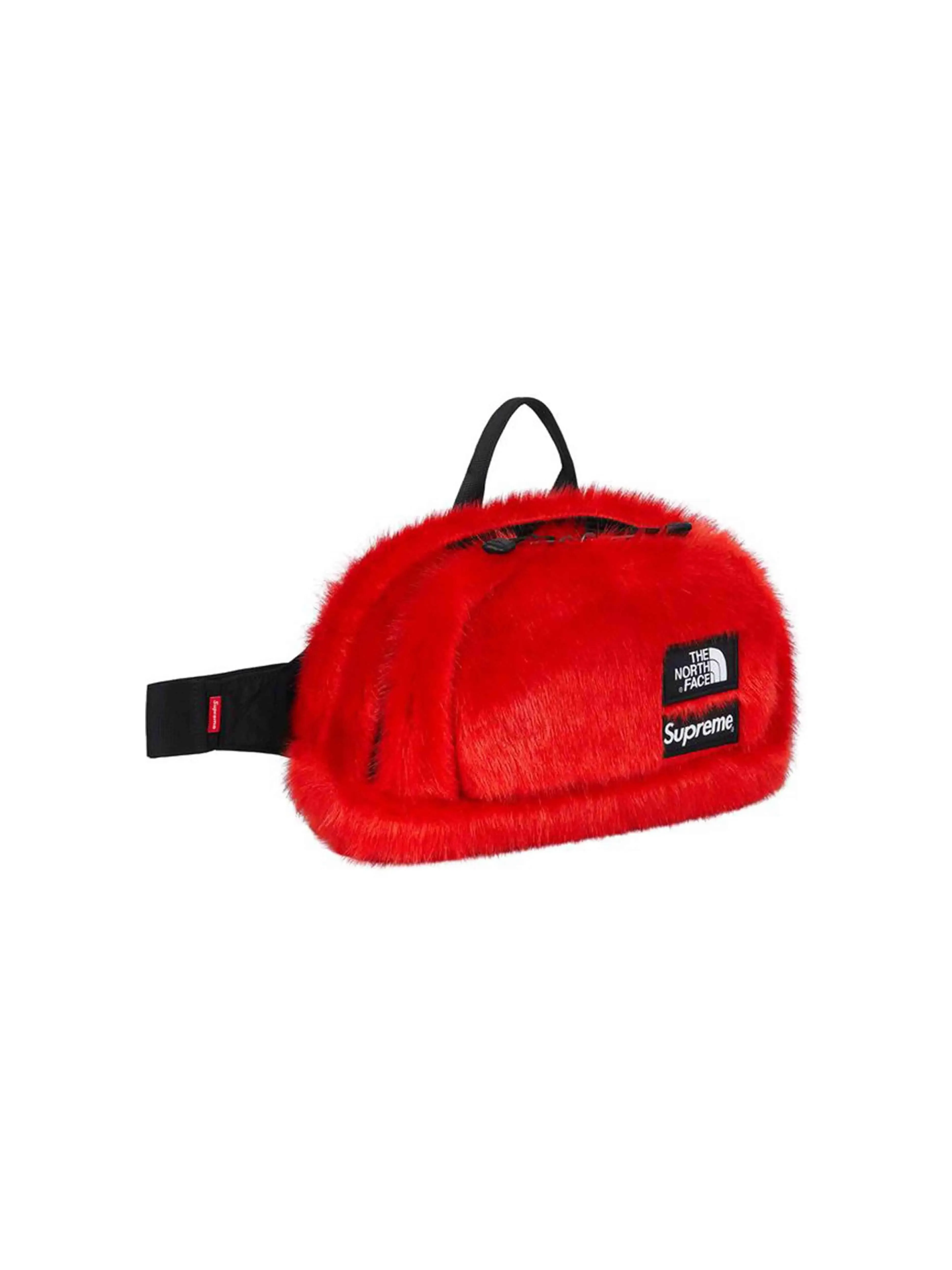 Supreme X The North Face Faux Fur Waist Bag Red [FW20]