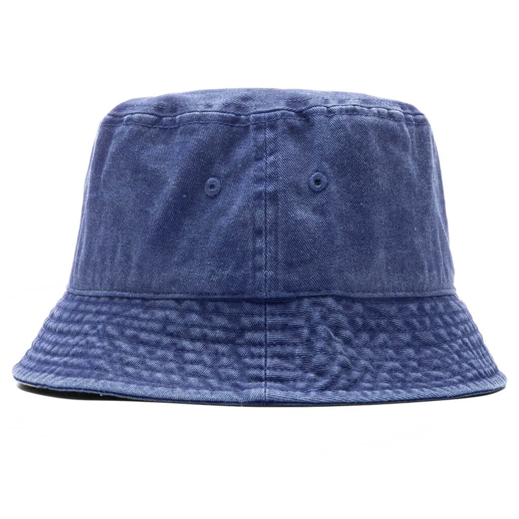 Washed Stock Bucket Hat - Dark Royal