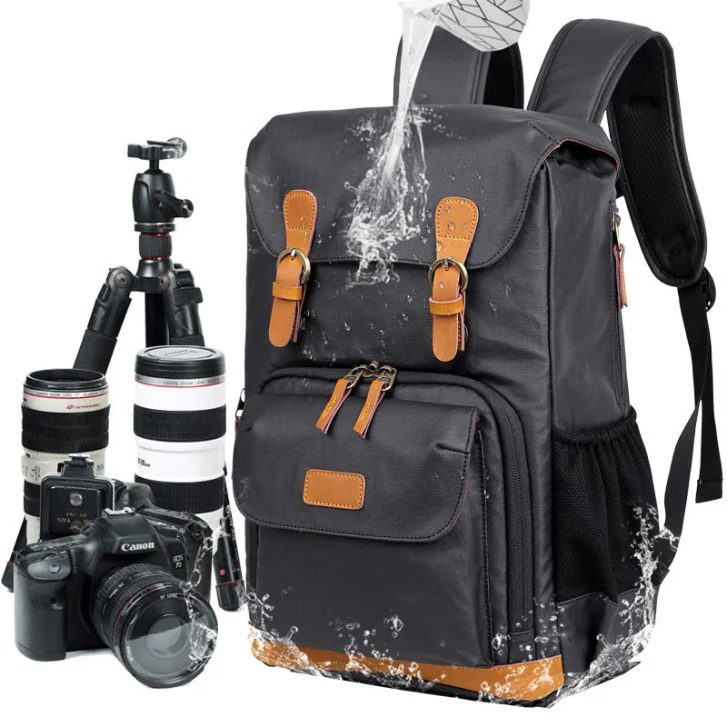 Waterproof Canvas DSLR Camera Backpack Canvas Camera Backpack Men Travel Backpack